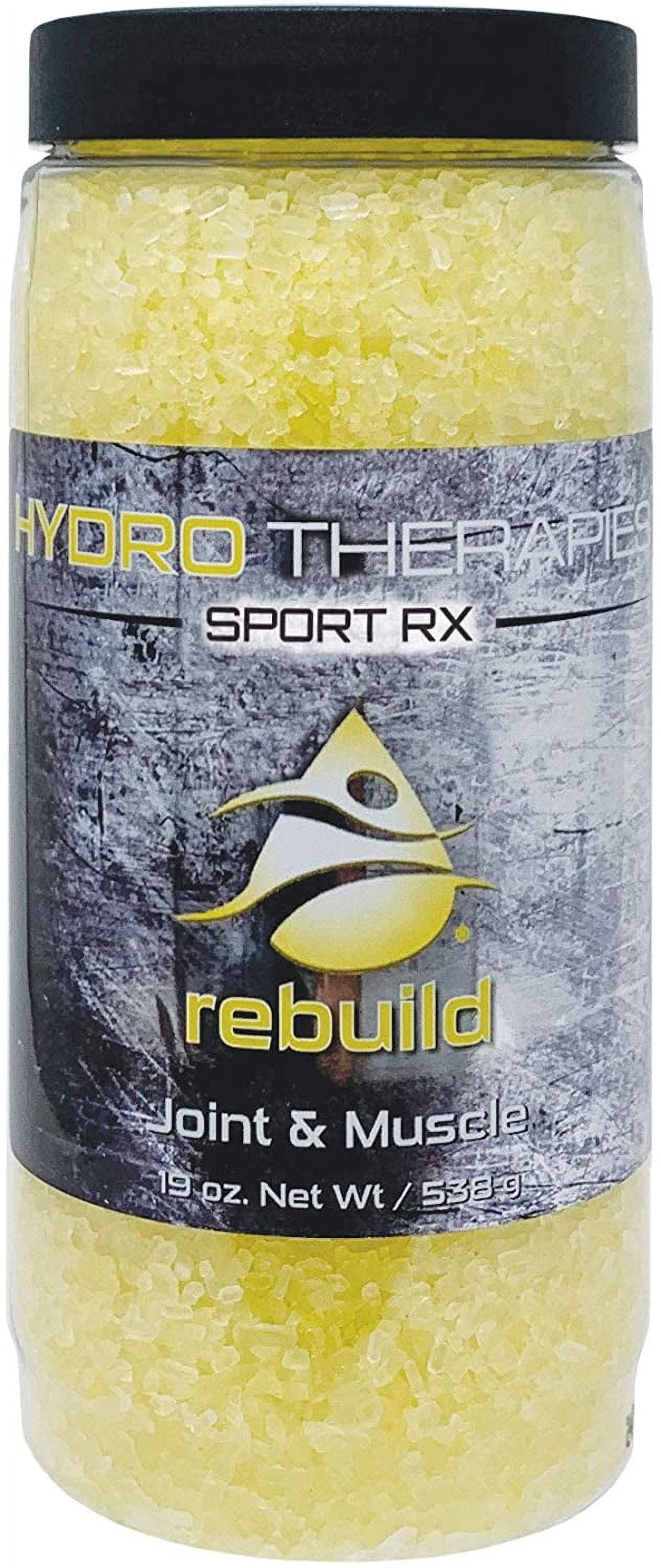 (2 pack) inSPAration Hydrotherapies Sport RX Rebuild Crystals, Eucalyptus & Peppermint, 19 oz