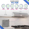 thumbnail image 2 of Stove Hood Vent Filter 8.50" x 11.25" LL62F Charcoal Grease Combo - Fits Ductless Broan Range Hood Filter Replacement - Metal Screen Filters Grease and Carbon Freshen Kitchen Stove Air (2-Pk), 2 of 6