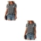 thumbnail image 1 of Jumpingount Camiseta de mujer suelta Casual impresa camisa transpirable senderismo blusa diario Top ropa de moda negro blanco punto S Type3 NO3 Jumpingount CBP233906, 1 of 6