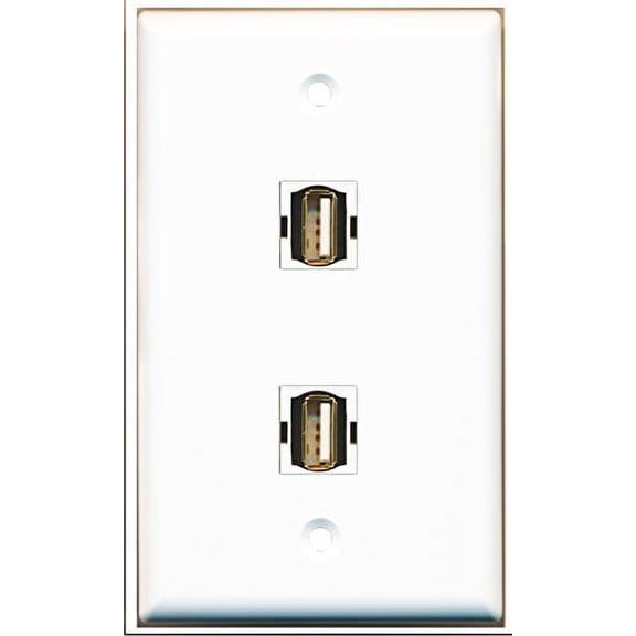 RiteAV - 2 Port USB A-A Wall Plate