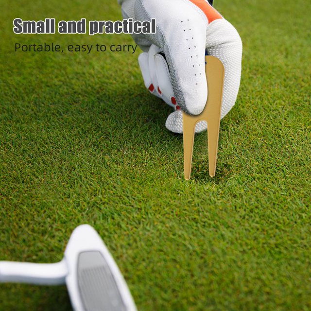 BESTYASH 3Ud Portátil De Tenedores Metálicos Para Reparación De Divots En Golf