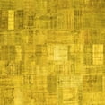 thumbnail image 1 of Ahgly Company Machine Washable Indoor Square Patchwork Yellow Transitional Area Rugs, 7' Square, 1 of 4