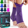 thumbnail image 1 of Modvel Calcetines tobilleros y pies para torceduras de tobillo, soporte para pies para mujeres y hombres, tobillera para tendinitis y artritis, deportes para correr, ligamentos desgarrados y tobillera, 1 of 1