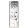 thumbnail image 1 of ArtToFrames 12" x 34" Silver with Stained Grey Picture Frame, 12x34 inch Silver Wood Poster Frame (WOM-4767), 1 of 6