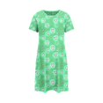 thumbnail image 3 of Womens Nightgowns Plus Size Casual Sleep Dress Women's Plus Heart Print Short Sleeve Round Neck Medium Stretch Loose Nightdress Valentine's Day Nightdress, 3 of 3