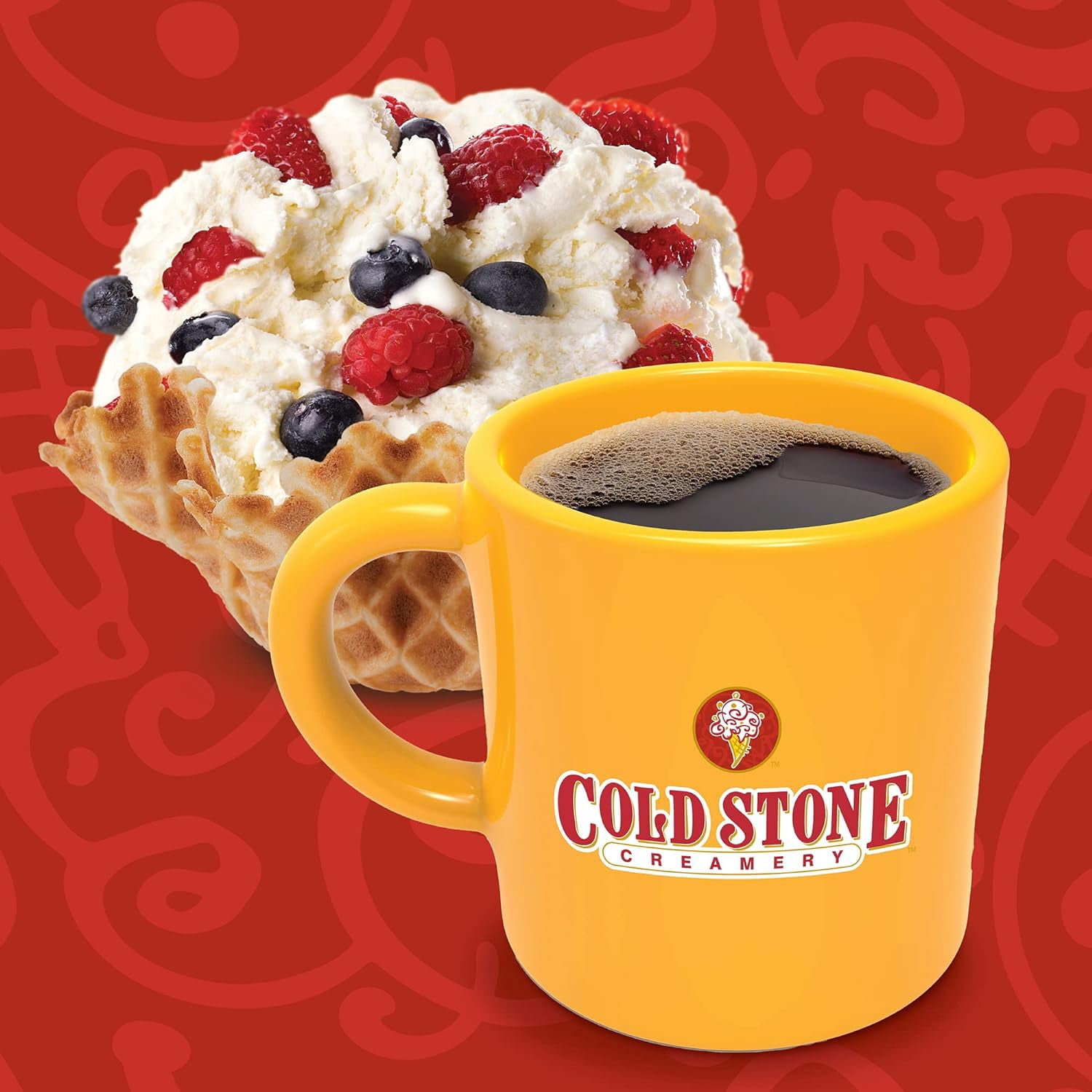 Cold Stone Creamery Berry Berry Berry Good Ice Cream Coffee Pods for Single-Serve Coffee Brewers, 40 Ct