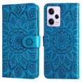 thumbnail image 5 of Funda tipo cartera GANGXUN para Xiaomi Redmi Note 12 Pro 5G , diseño girasol, cuero PU, soporte, cierre magnético, tarjetero, 5 of 5