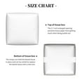 thumbnail image 5 of Cauagu Winter Christmas Snowflake Print Tissue Box Cover,Leather Square Holder - Decorative Holder/Organizer for Bathroom, Night Stands, Office Desk & Car 5"X5"X5", 5 of 7
