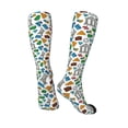 thumbnail image 5 of Lsque Art Of Livings Printed Crew Socks Men's Women's LightWeight Thin Casual Calf Socks ,Knee High Socks,Cotton Socks, 5 of 9