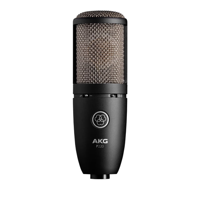 AKG Micrófono de condensador vocal, XLR, negro, 6,00 x 8,00 x 12,00 (3101H00420)