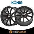 thumbnail image 2 of 15x6.5 Konig 45B Control Black Wheel 5x110 (40mm), 2 of 5