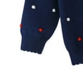 thumbnail image 6 of BULLPIANO Girls Cardigan Cotton Knit Kids Cute Cardigan Long Sleeve Crew Neck Button Sweaters for Girl, 6 of 7