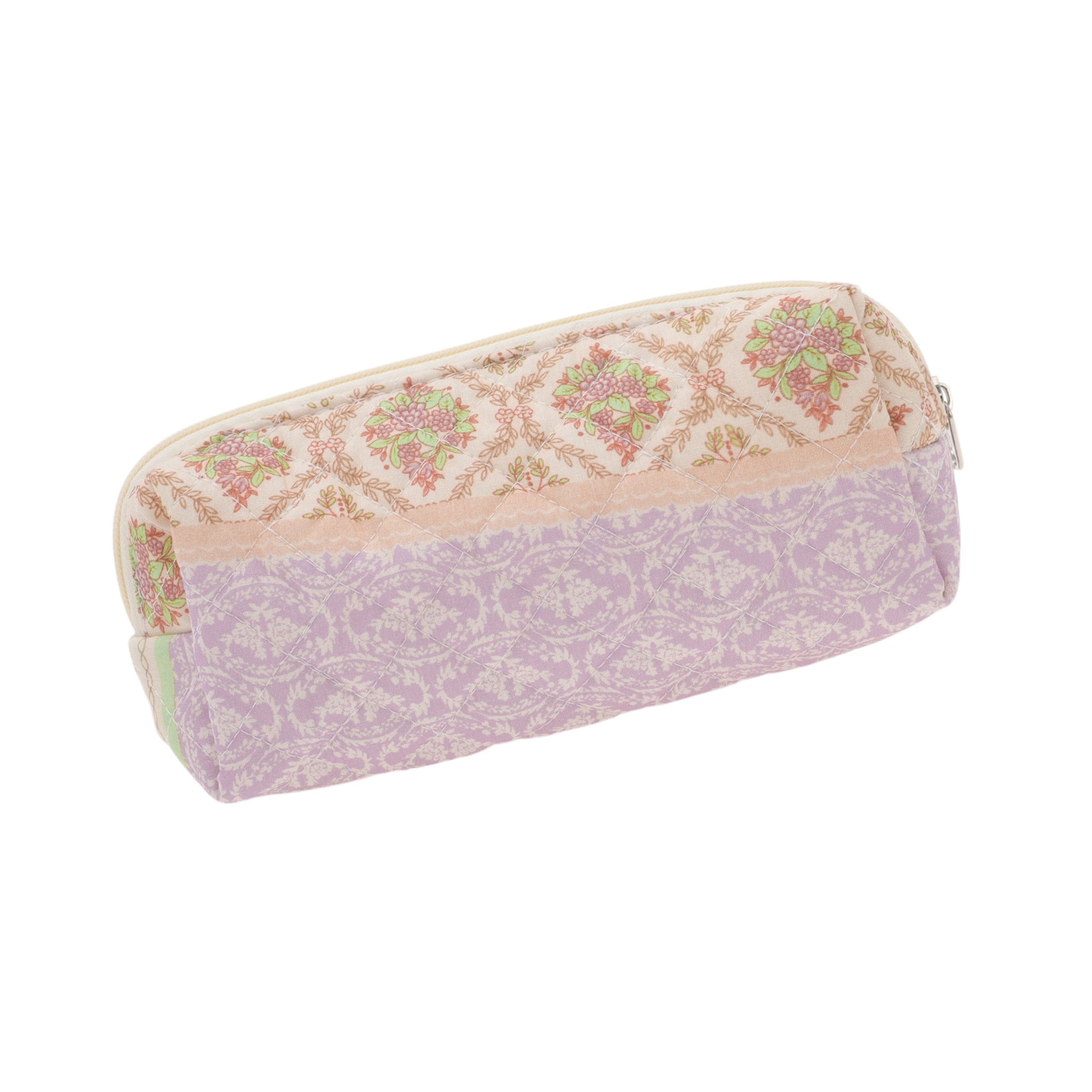 Unique Bargains Portable Ditsy Floral Handheld Quilting Makeup Bag Colorful 1 Pc