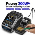thumbnail image 3 of Estación de Soldadura 200W F210 de Soldador con 3 Puntas de Hierro Mano de Ayuda para Soldar Soldadura Electrónica Enchufe Estadounidense, 3 of 5