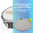 thumbnail image 2 of Drum Practice Pad GrowDaily de 12 pulgadas con 2 pares de bastones Maple 5A, 2 of 8