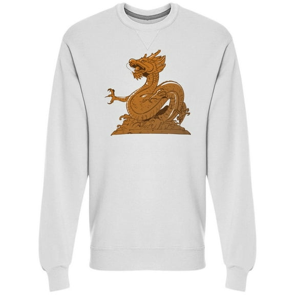 Brown Chinese Dragon Statue Sweatshirt Men's -Image by Shutterstock