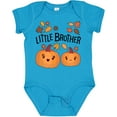 thumbnail image 3 of Inktastic Little Brother Pumpkins with Fall Leaves Boys Baby Bodysuit, 3 of 5