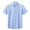 Sky Blue, variant on Men White Undershirt Mens 3Xl T Shirts Men's Short Sleeve Business Shirt Casual Button Down Shirts Solid Formal Shirt Slim Fit Solid Top