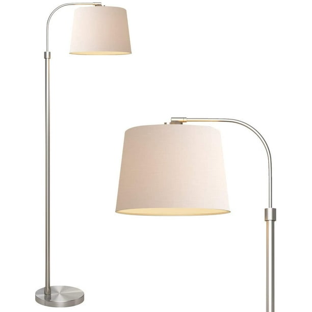 Classic Arch Floor Lamp For Living Room Led Tall Standing Light With Hanging Shade Modern Pole Bedroom Office Study Kids Silver Com Classic Arch Floor Lamp For Living Room, Tall Floor Lamps For Living Room