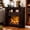 Brown & 32inch, variant on CKEASEAN 46" Electric Fireplace with Mantel, 23'' Fireplace Insert Heater, Realistic Stacked Stone Surround, Remote Control, Timer LED Flame, Chimeneas Electricas Para Sala Moderno for Living Room