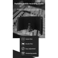 thumbnail image 4 of Tignapoo Professional Microphone Isolation Shield with Pop Filter, Noise Reduction, and Windscreen for Studio-Quality Audio Recording - Black, Foldable Design, 150° Angle, 21cm Stand Height, 4 of 5