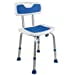 thumbnail image 3 of PCP Shower Chair Safety Seat, Adjustable Height, Stability Grip Traction, Medical Grade Senior Living Spa Aid, Mobility Recovery Support, White/Blue, 3 of 10