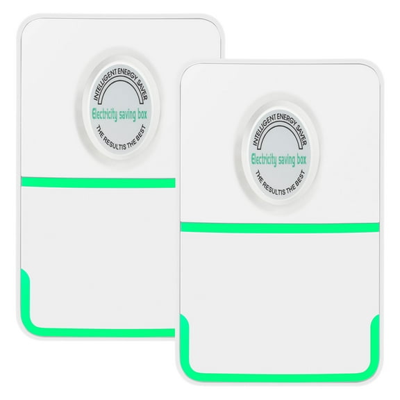 AEVXKHI 2PCS Power Saver 90V-250V 30kw Electric Energy Saver, US Standard Household Electricity Saving Box, Portable Power Saving Device Household Voltage Stabilizer for Home Office