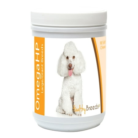 Healthy Breeds Toy Poodle Omega HP Fatty Acid Skin and Coat Support Soft