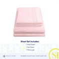 thumbnail image 4 of Juego de sábanas Sweet Home Collection 1800 Supreme Twin, color rosa pálido, 4 of 6