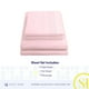 thumbnail image 4 of Juego de sábanas Sweet Home Collection 1800 Supreme Twin, color rosa pálido, 4 of 6