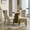 Beige, variant on 2 Pieces Luxury Velvet Dining Chairs with Wood Legs Tufted Back Modern Seating for Kitchen, Bedroom & Living Room