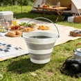 thumbnail image 6 of EDHITNR Portable Foldable Water Bucket, Car Fishing Travel Plastic Bucket for Outdoor Camping Beach Home Use Thickened, 6 of 7