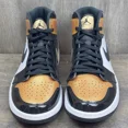 thumbnail image 3 of Ni - ke Jordan 1 High Golf Gold Toe Men’s Golf Shoes Size 12 Multicolor DQ0660-002, 3 of 5
