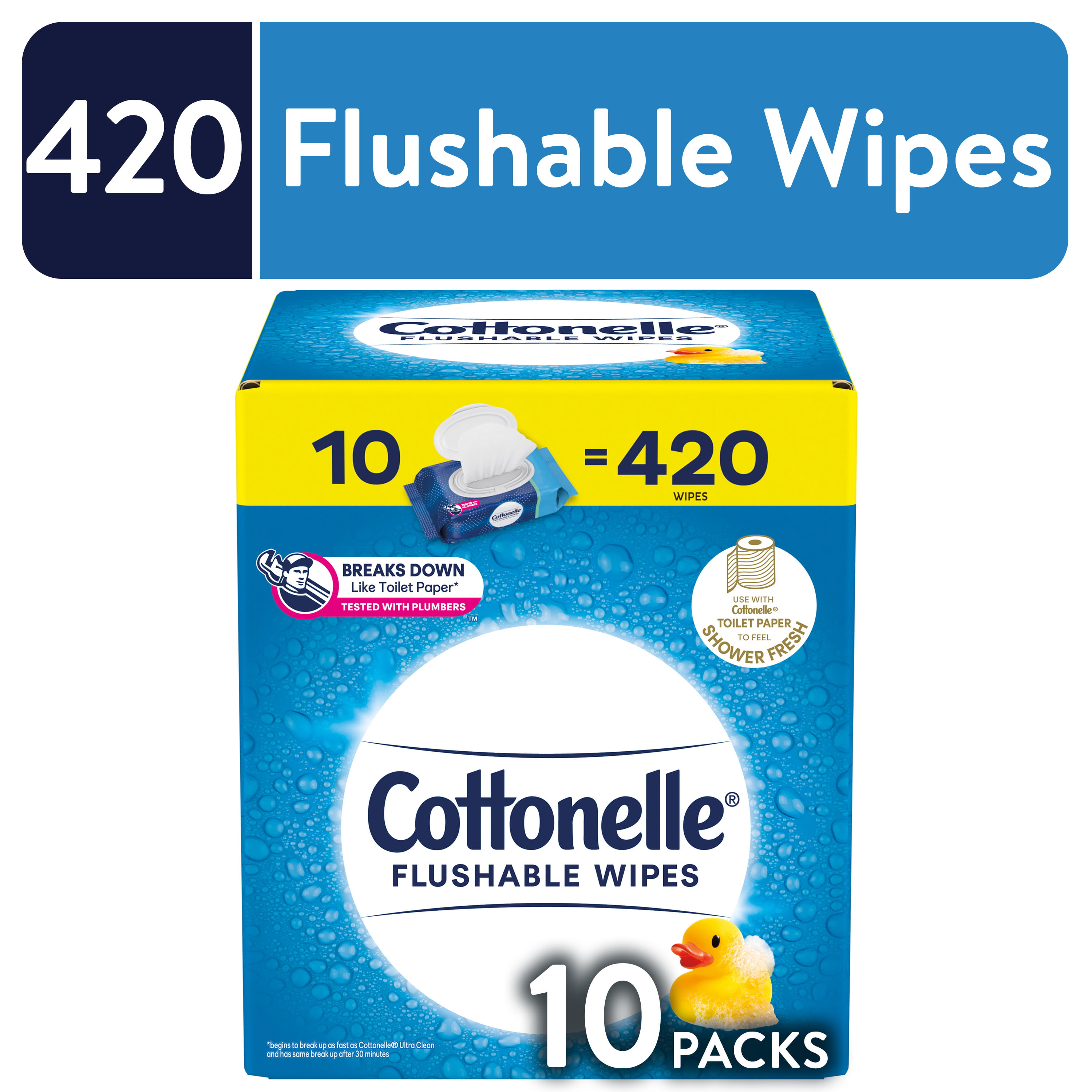 Cottonelle Flushable Wipes Free Shipping!! 504 ct. 