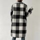 thumbnail image 4 of Chaquetas y abrigos casuales sin capucha de manga larga para mujer, cárdigan recto de otoño e invierno, abrigo con bolsillos y botones., 4 of 6