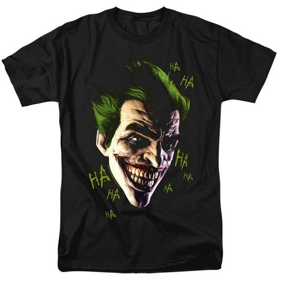 Batman Arkham Origins Joker Grim S/S Adult 18/1 T-Shirt Black