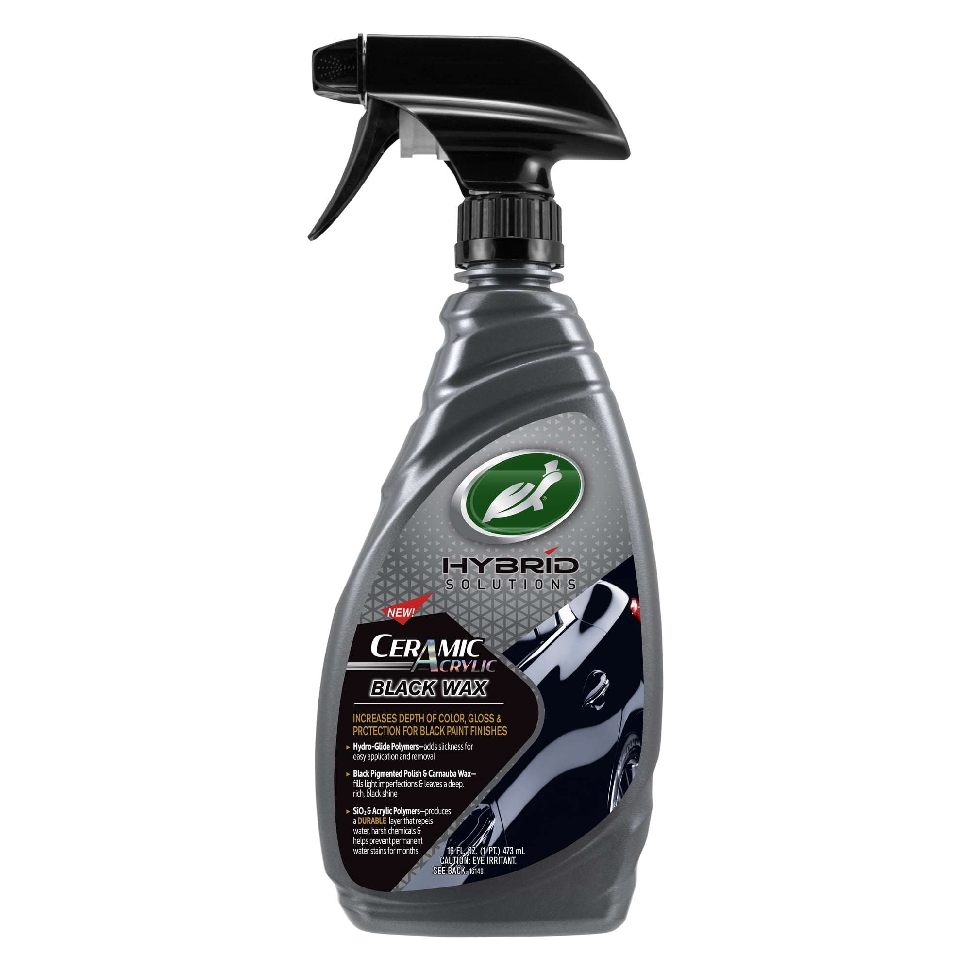 Turtle Wax Hybrid Solutions Ceramic Acrylic Black Spray Wax 53447, 16