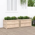 thumbnail image 1 of vidaXL Garden Planters 2 pcs Solid Wood Pine, 1 of 5