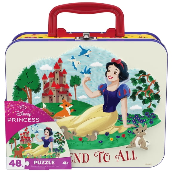 Spin Master Games, Disney Princess Snow White 48-Piece Puzzle in Tin with Handle, Ages 4 and up