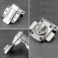 thumbnail image 3 of Silver Anti-Theft Sliding Bolt Lock for Cabinets, Wardrobes, and Garden Doors with 6 Screws, 3 of 5