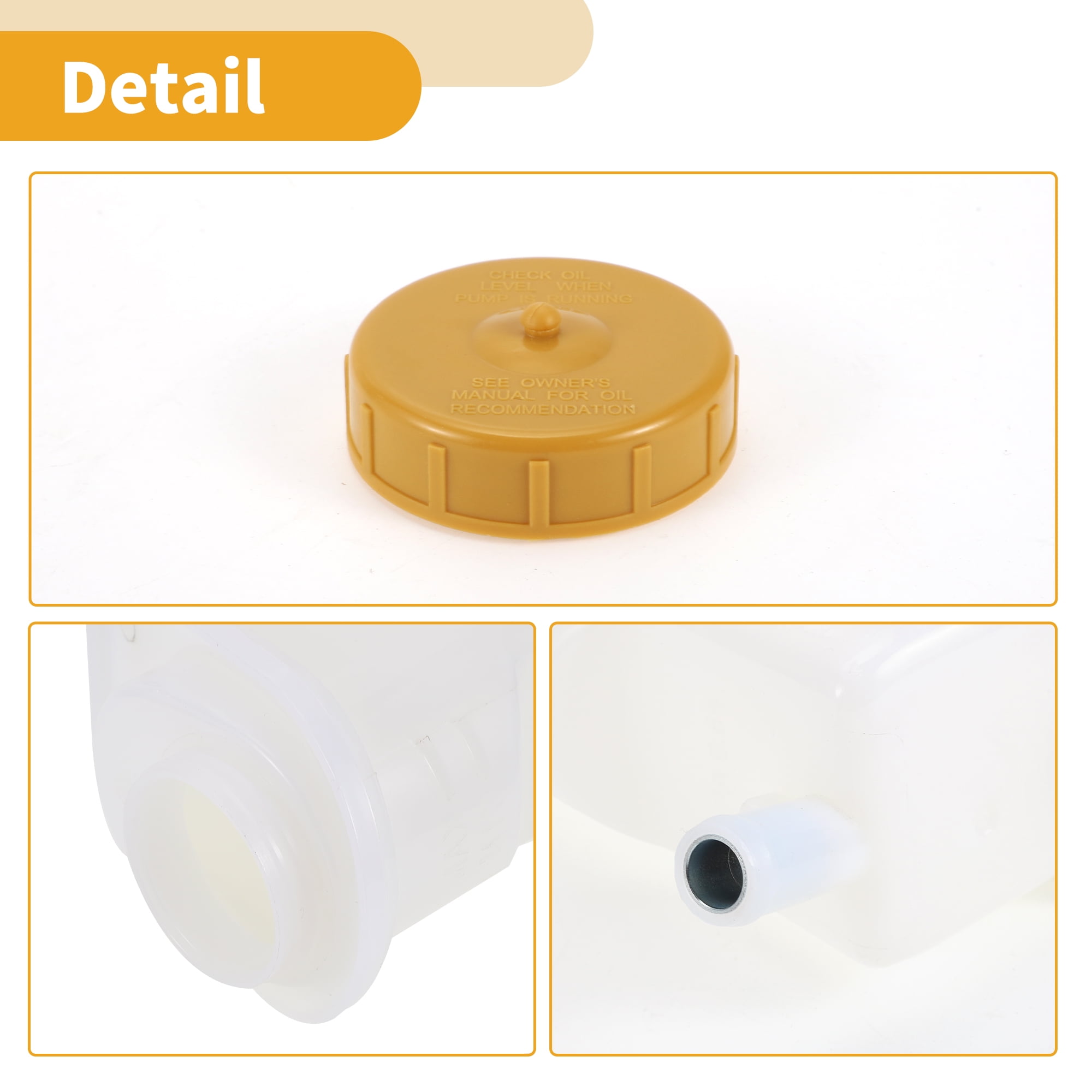 Unique Bargains Power Steering Reservoir - No.51782740 Car Automotive Power Steering Tank - for Ford Fusion 2004-2012 Plastic White - 1 Pc