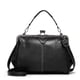 thumbnail image 1 of Segater® Bolso de mano de piel sintética con cera de aceite hueca retro para mujer, con cierre de beso, bandolera, bolso de mensajero vintage, 1 of 5