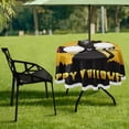 thumbnail image 7 of Coolnut 60" Halloween Cat Outdoor Round Tablecloth, Waterproof Stain-Resistant Non-Slip Circular Tablecloth with Umbrella Hole and Zipper for Tabletop Backyard Party BBQ Decor, 7 of 7