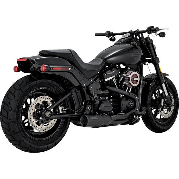 Vance & Hines Black Stainless 2-into-1 Hi-Output Short Exhaust System (47331)