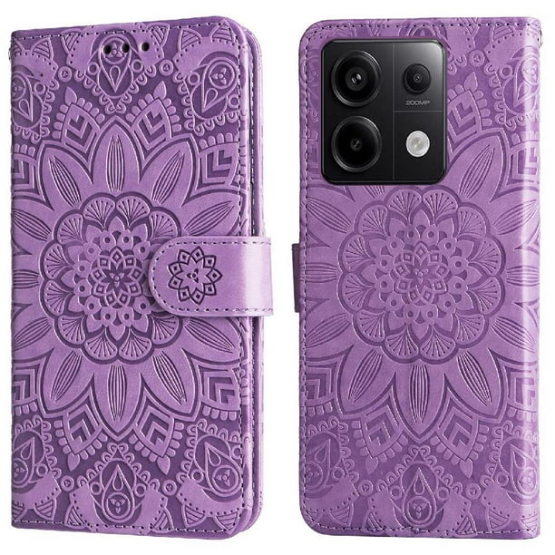 Funda tipo cartera GANGXUN para Xiaomi Redmi Note 13 Pro 5G , diseño girasol, cuero PU, soporte, cierre magnético, tarjetero