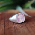 thumbnail image 6 of LD DESIGNS - Pink Aura Opal Ring - Handmade 925 Sterling Silver Bohemian Signet for Spiritual Awareness & Emotional Well-Being Gift, 6 of 8