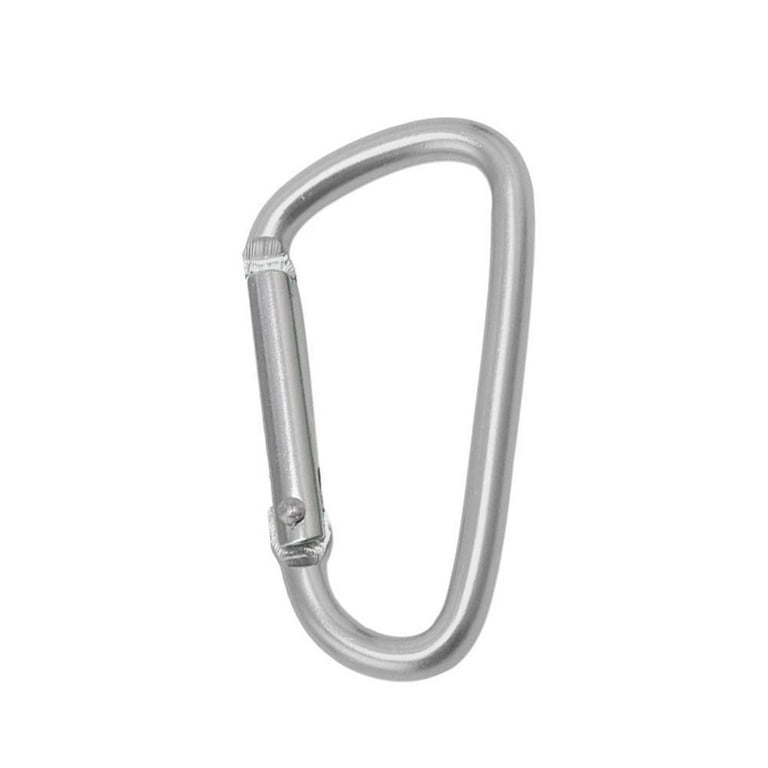 Black Carabiner Square Buckle,4834mm Climbing Keychain Clip,key Ring  Clasp,spring Snap Key Chain Clip Hook Screw Gate Buckle,for Outdoor 