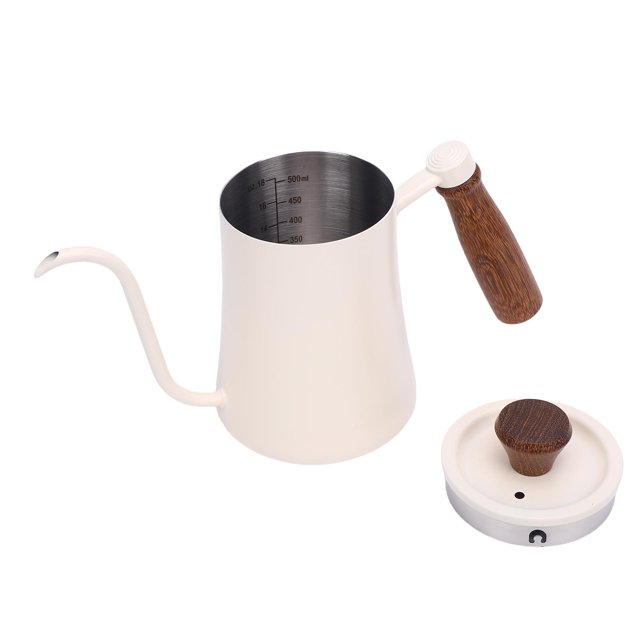 Pour Over Coffee Kettle, 600ML Gooseneck Narrow Long Spout Coffee Pot with Scale Hand Drip Kettle for Home Office Camping