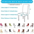 thumbnail image 3 of BR Juego de 6 fundas para sillas de otoño – Fundas modernas elásticas para comedor, cocina, fiesta de boda – Protector de silla lavable (6 piezas), 3 of 3