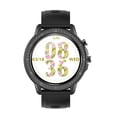thumbnail image 3 of Pulsera inteligente Reloj deportivo a prueba de agua con pantalla redonda y táctil completa, rastreador de ejercicios, con banda de silicona, color negro Inevent EL000124-01B, 3 of 7